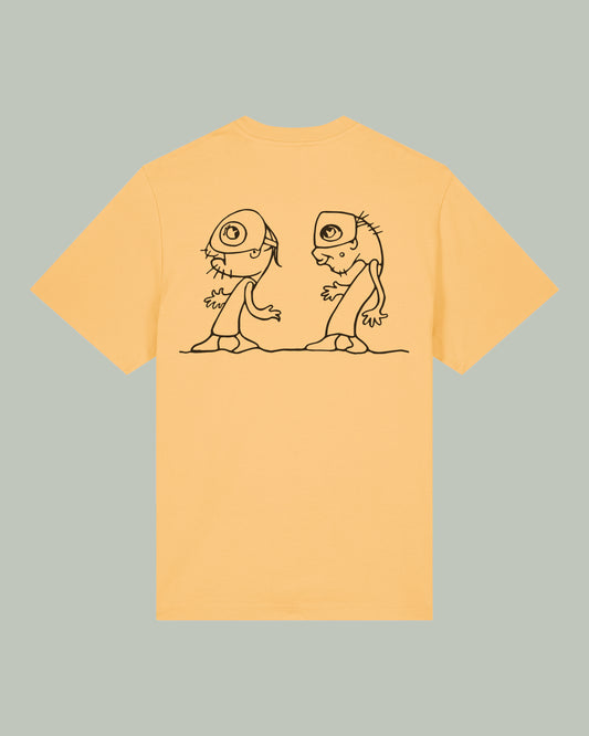 CHILDREN TEE PEACH ORANGE